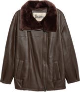 Herno Classic Zip Genuine Shearling Jacket