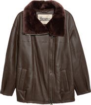 Herno Classic Zip Genuine Shearling Jacket