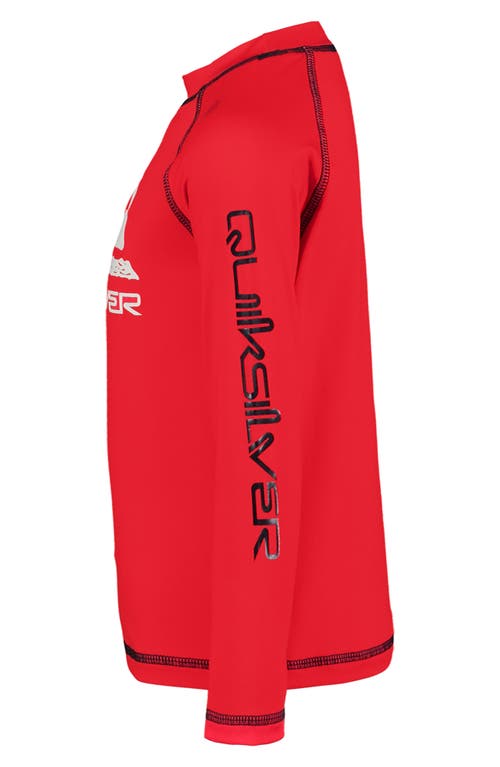 QUIKSILVER QUIKSILVER LONG SLEEVE TWO-PIECE RASHGUARD SWIMSUIT