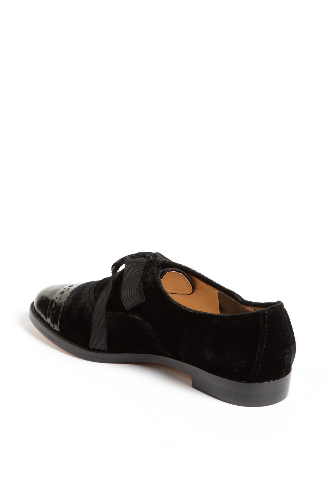 'poppin' oxford, Alternate, color, BLACK VELVET/ BLACK CALF