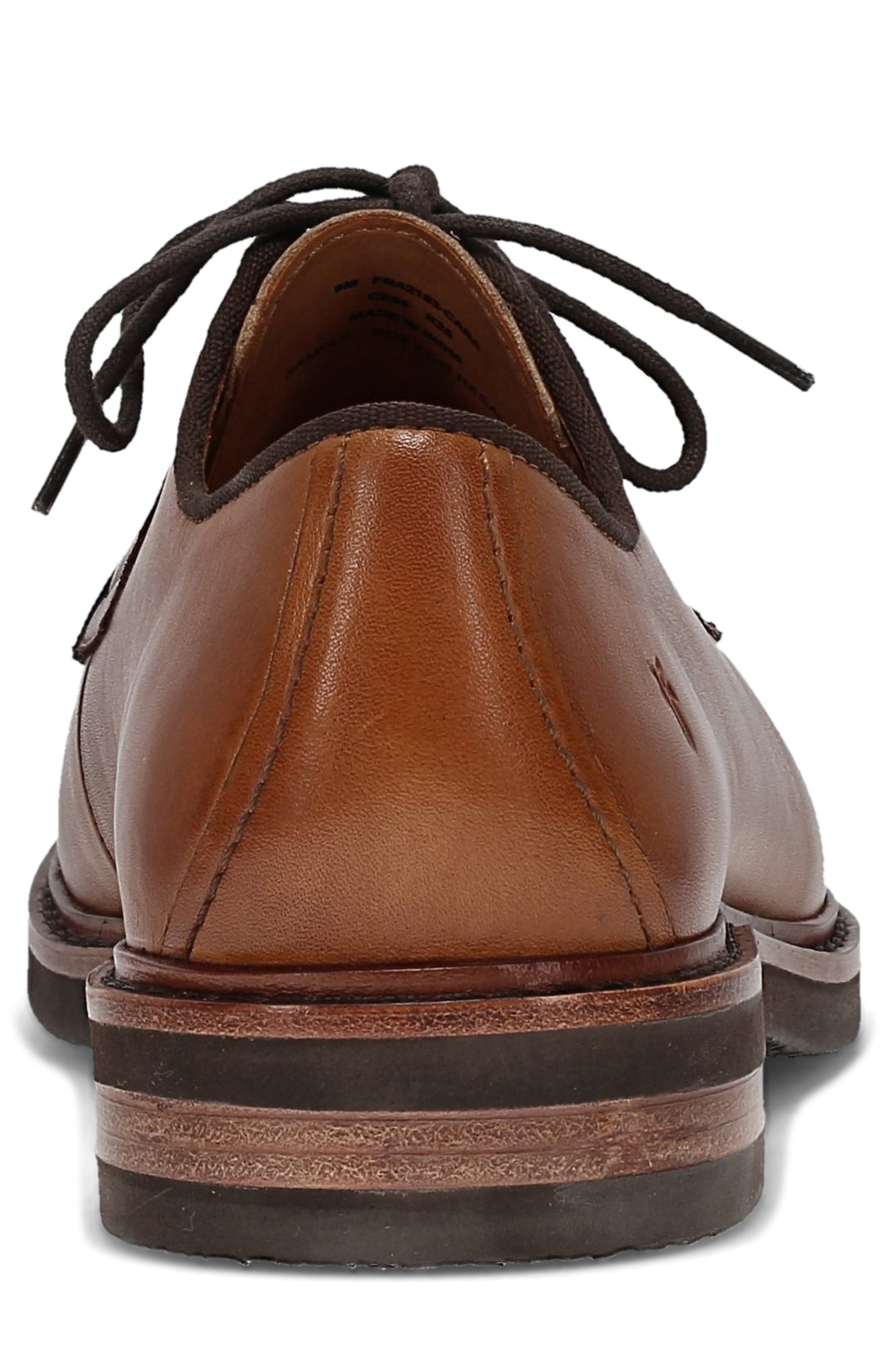 Frye Paul Leather Derby, Alternate, color, Caramel