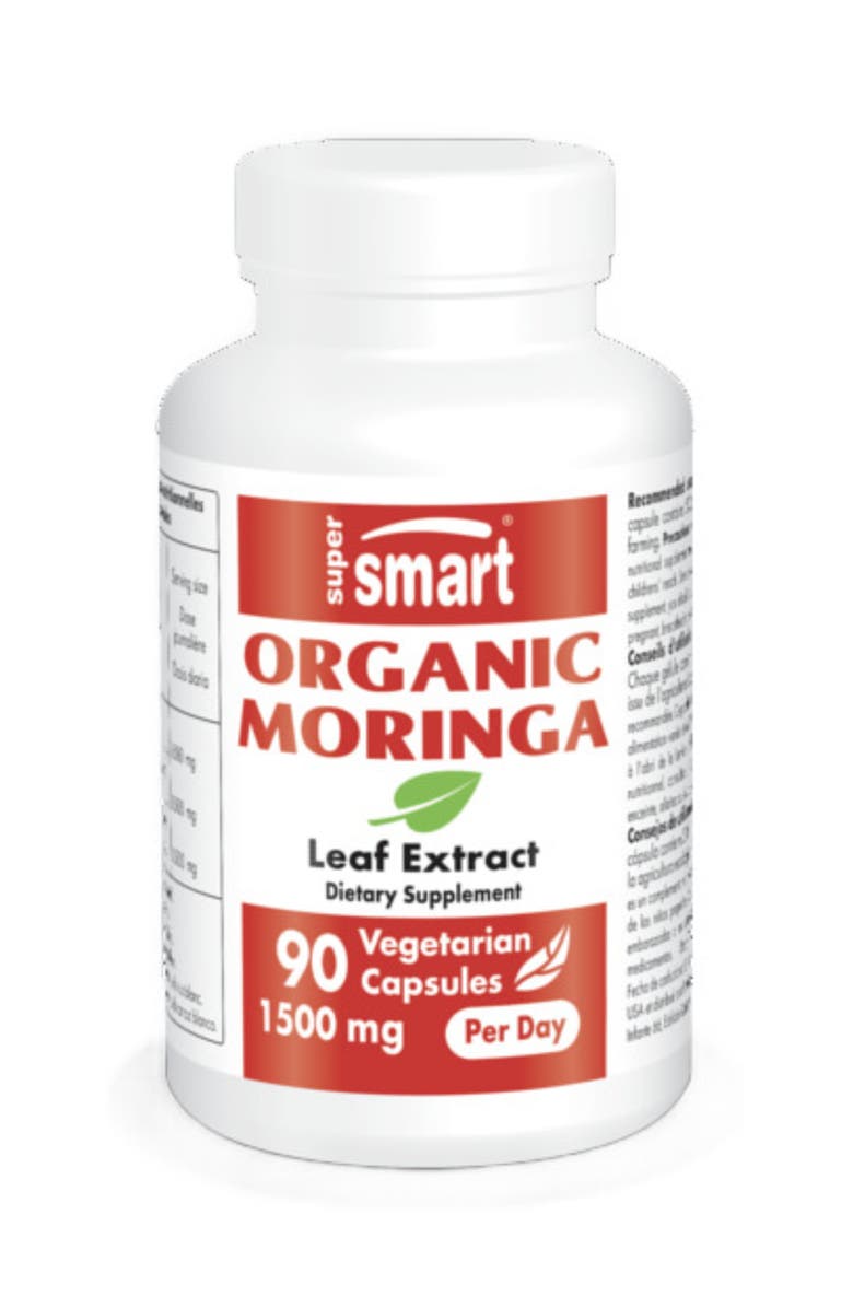 SuperSmart Organic Moringa 1500mg, Main, color, NO COLOR