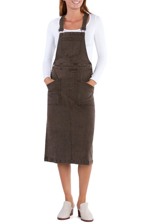 Wash Lab Denim Estelle Denim Dress in Brown Denim 