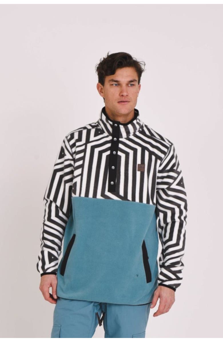 OOSC Fall Line Fleece Teal - Men's, Alternate, color, Teal