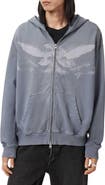 AllSaints Aeterna Graphic Zip Hoodie