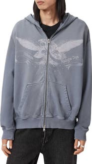 AllSaints Aeterna Graphic Zip Hoodie