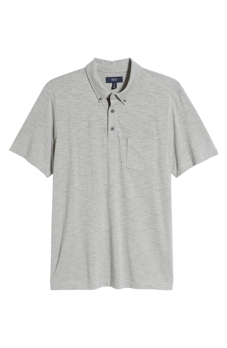1901 Marled Slub Slim Fit Polo, Alternate, color, 