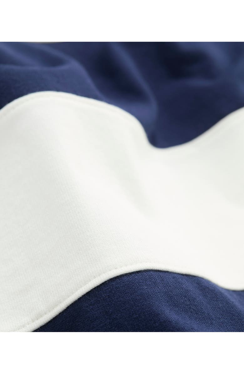 vineyard vines Pieced Stripe Organic Cotton Rugby Shirt, Alternate, color, Marshmallow