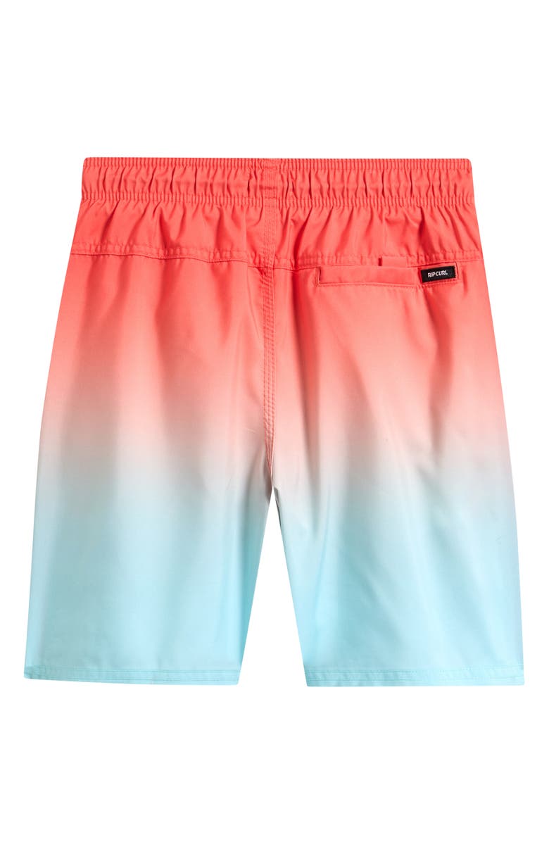 Rip Curl Kids' Offset Volley Swim Trunks, Alternate, color, Red