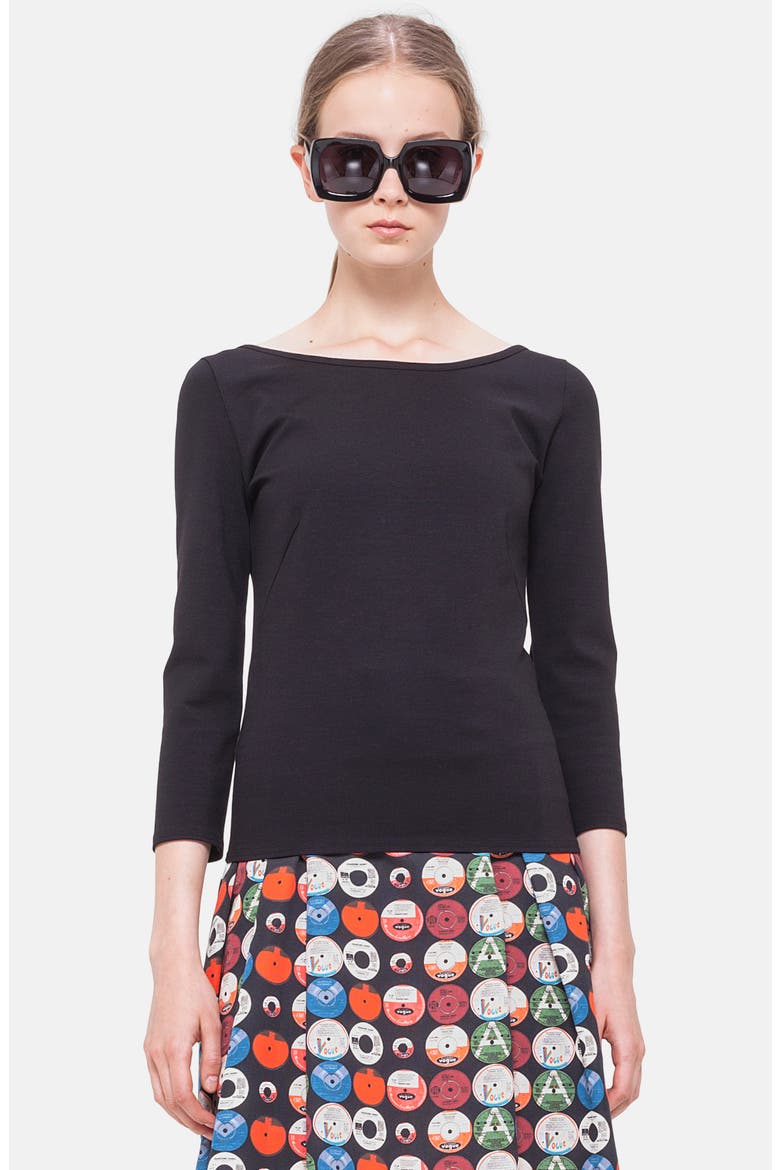 Jersey Top, Main, color, 009 BLACK
