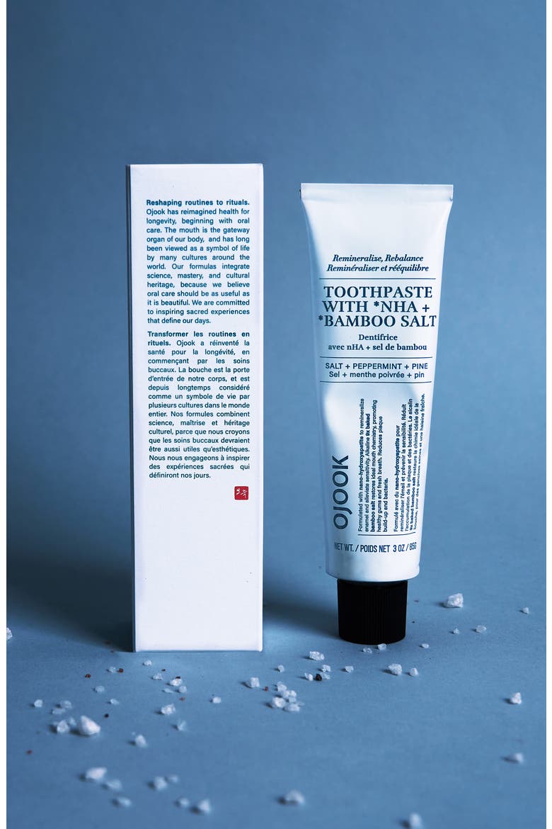 Toothpaste with nHA + Bamboo Salt, Alternate, color, WHITE