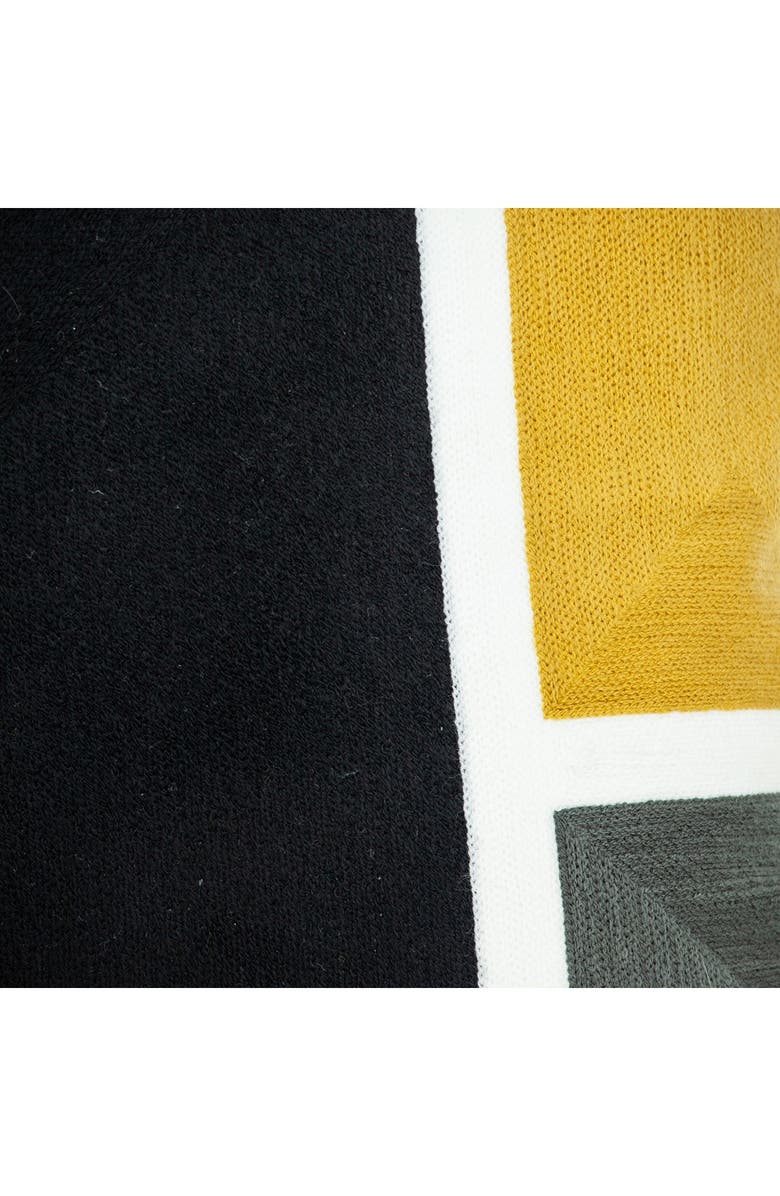 PARKLAND COLLECTION Scalic Black Throw Pillow, Alternate, color, Black