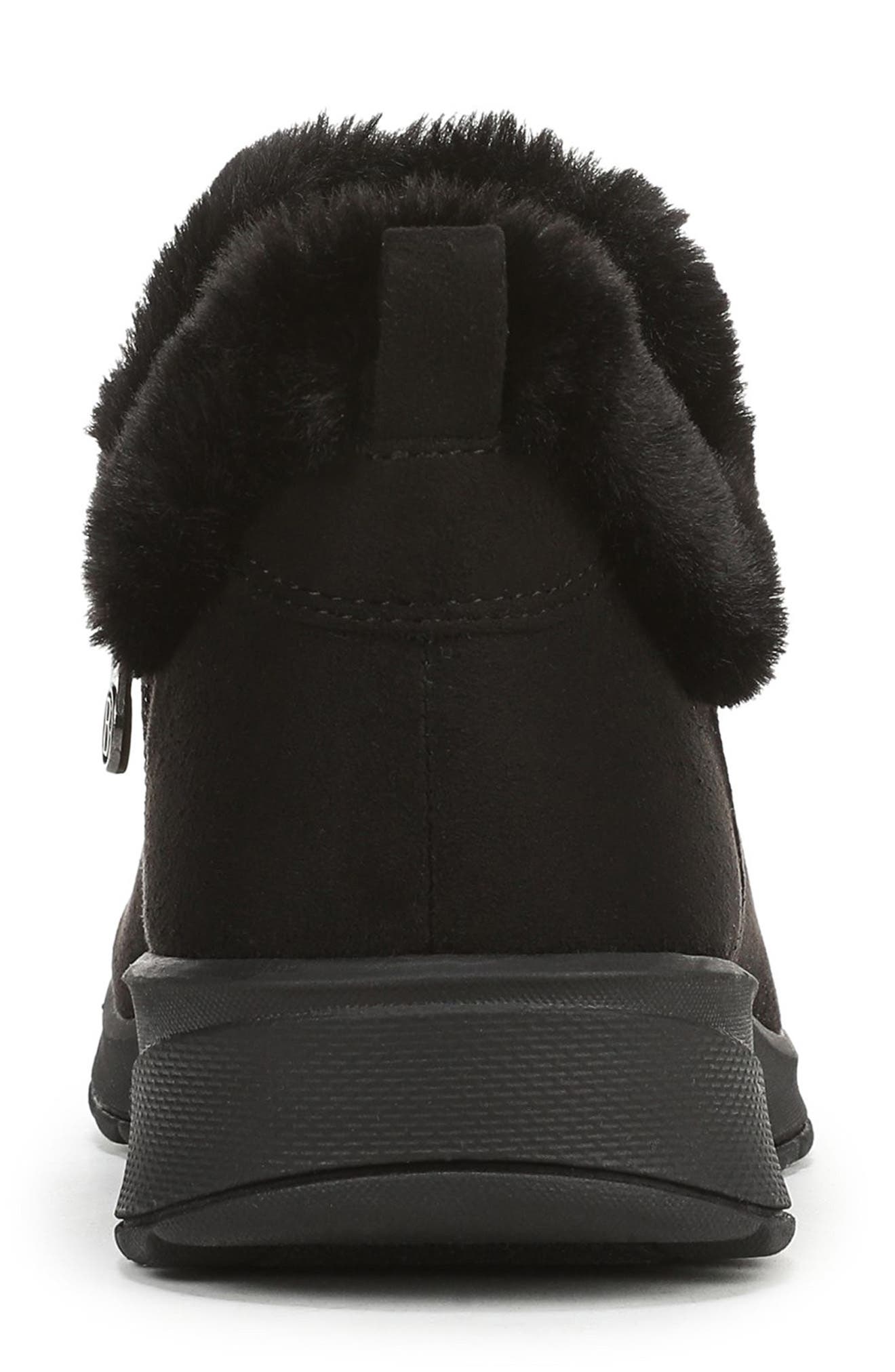 LifeStride Greatness Faux Fur Trim Bootie, Alternate, color, Black