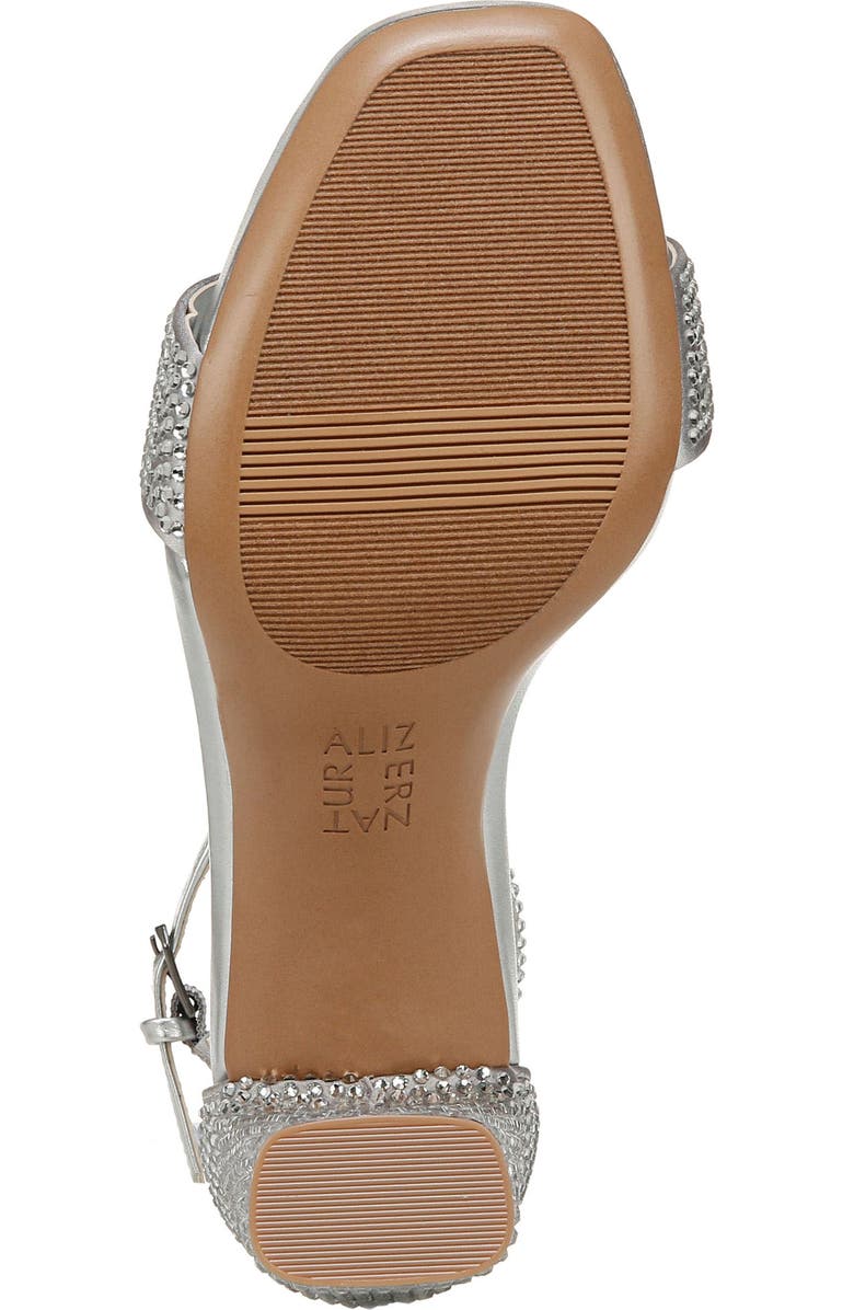 Naturalizer Joy Studded Ankle Strap Sandal, Alternate, color, Silver