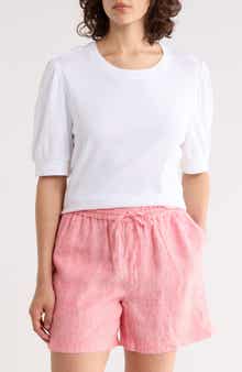 Tommy Bahama Ashby Isles Puff Sleeve Cotton Top