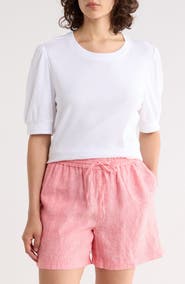 Tommy Bahama Ashby Isles Puff Sleeve Cotton Top