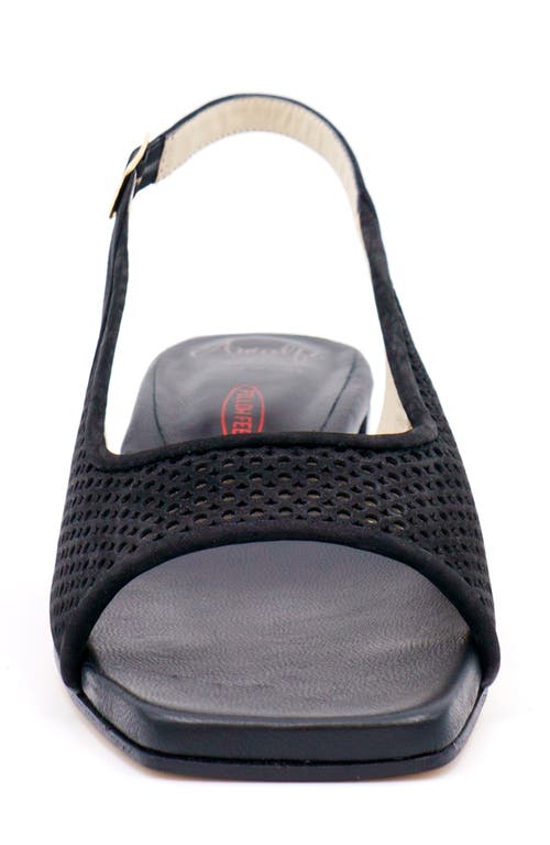 Amalfi By Rangoni Baroanda Slingback Sandal In Black Long Beach