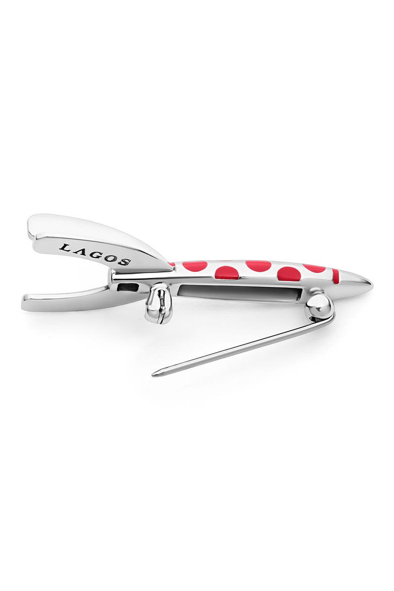 Men's Sterling Silver Gender Pin, Alternate, color, RED