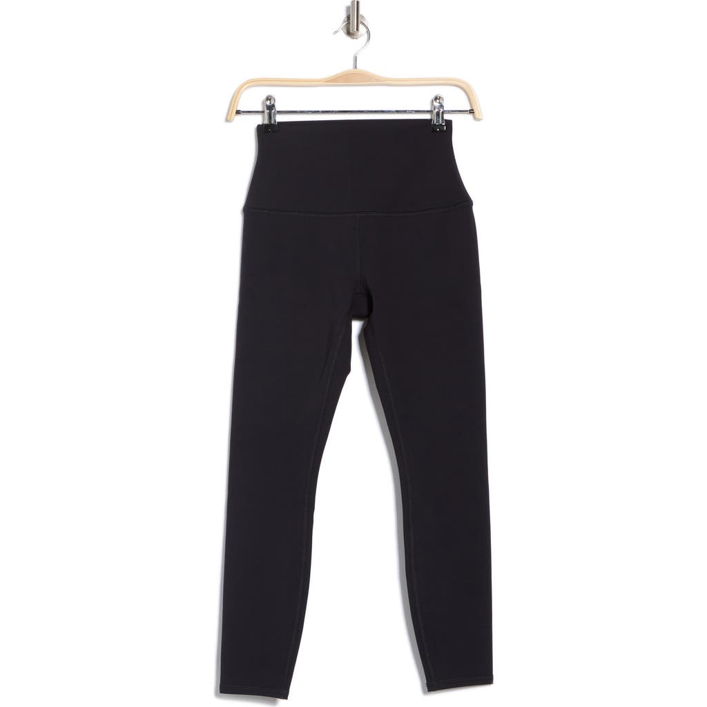 Rbx High Waist Peached Ankle Leggings In Black