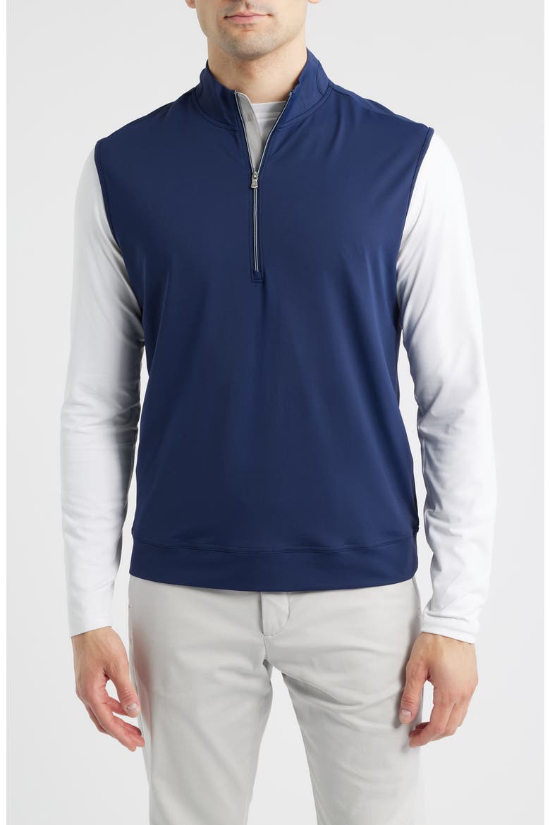 Torque Quarter-Zip Vest, Main, color, NAVY