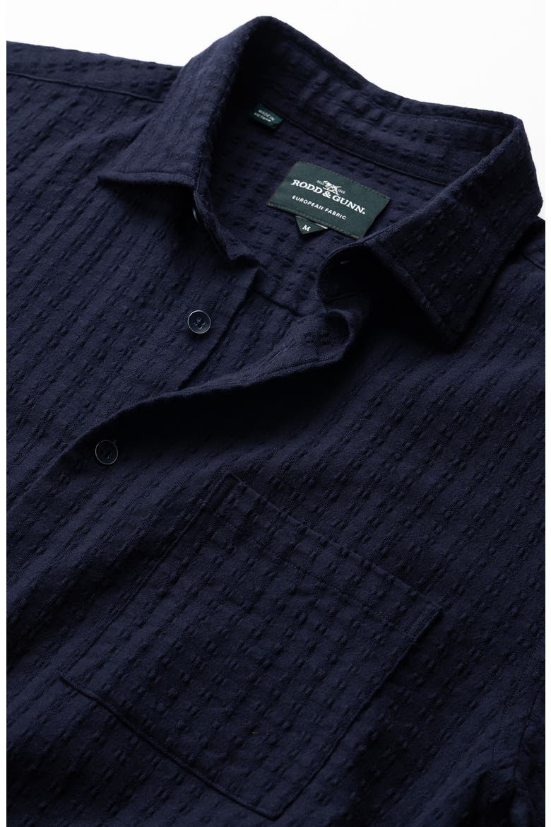 Mystery Creek Weekend Fit Short Sleeve Button-Up Shirt, Alternate, color, MIDNIGHT