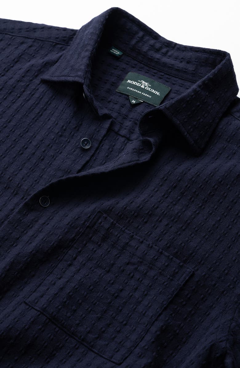 Rodd & Gunn Mystery Creek Weekend Fit Short Sleeve Button-Up Shirt, Alternate, color, Midnight