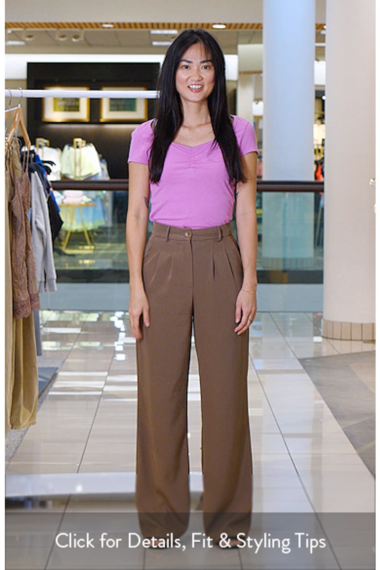 Ruched Front Cotton T-Shirt video