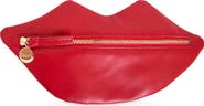 Clare V. Lips Leather Flat Clutch