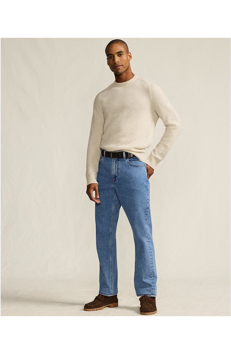 Lands' End Stretch Athletic Fit Jean, Alternate, color, Medium Stonewash