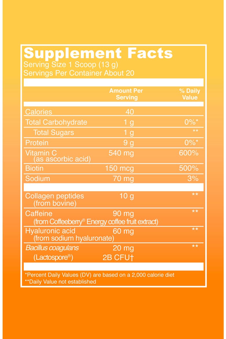 Morning Get Up & Glow Collagen Dietary Supplement Powder, Alternate, color, NO COLOR