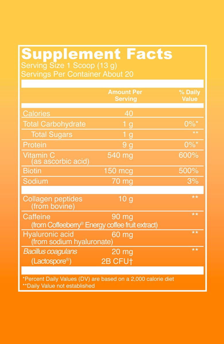 Vital Proteins Morning Get Up & Glow Collagen Dietary Supplement Powder, Alternate, color, 