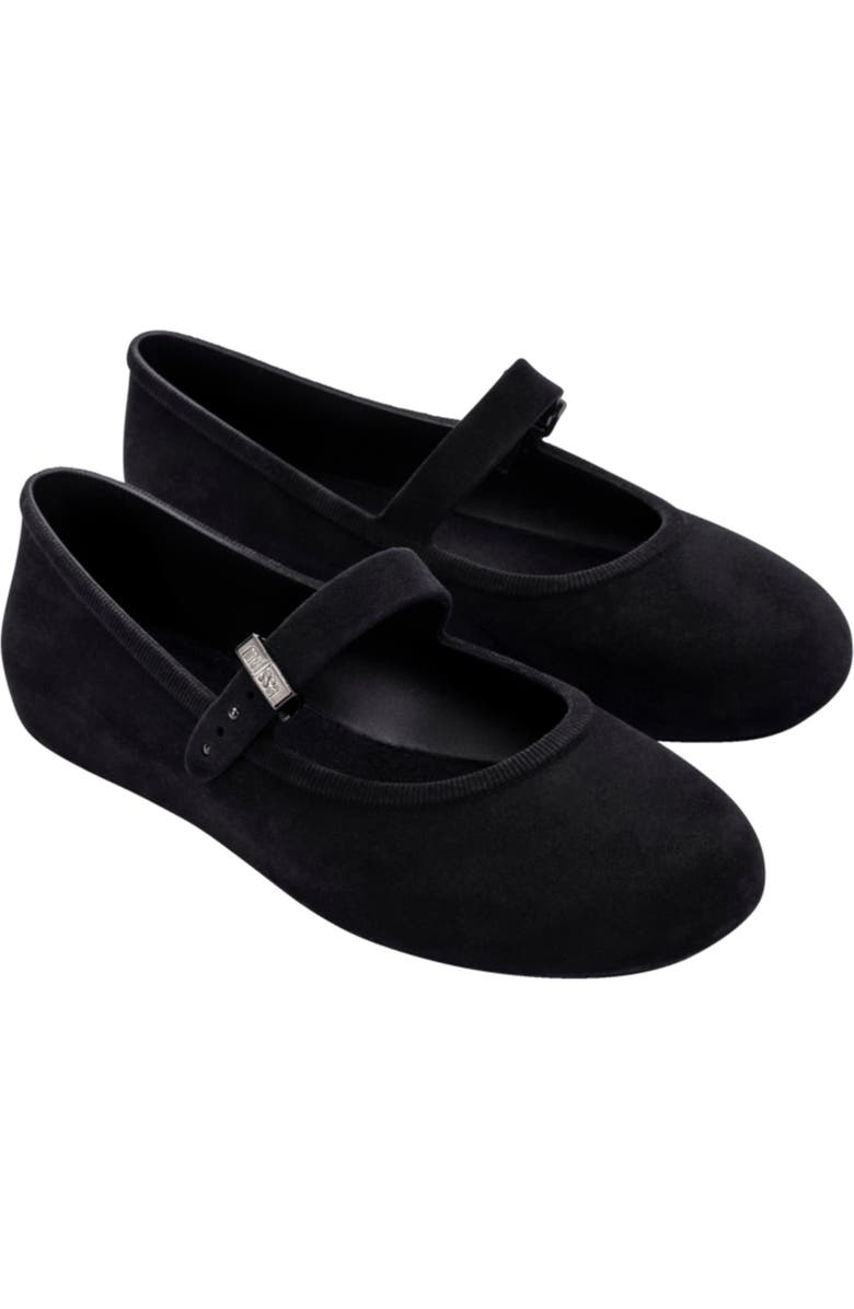 Melissa Soft Velvet Ballerina Flat, Main, color,