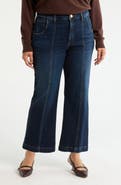 KUT from the Kloth Meg Seamed Fab Ab High Waist Ankle Wide Leg Jeans