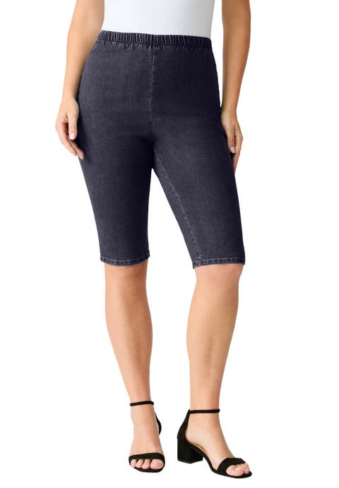 Plus Size Comfort Stretch Bermuda Jean Short (Plus)