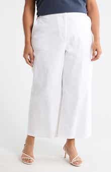 Eileen Fisher Wide Leg Cropped Pants