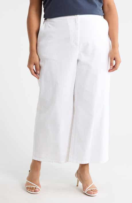 Eileen Fisher Wide Leg Cropped Pants