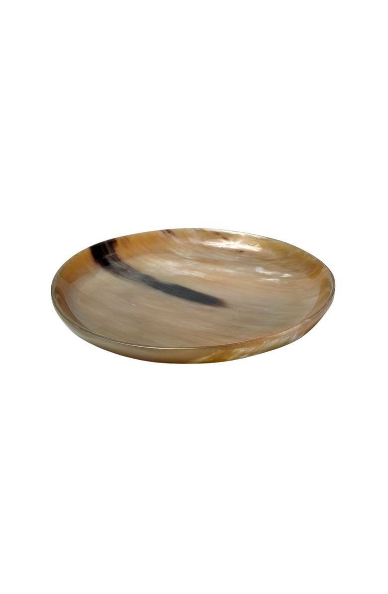 Be Home Horn Side Plain Plate, Main, color, Brown