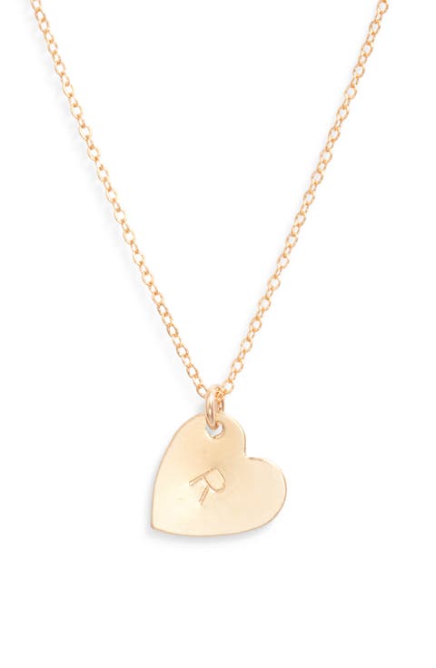 Sophia Initial Heart Pendant Necklace