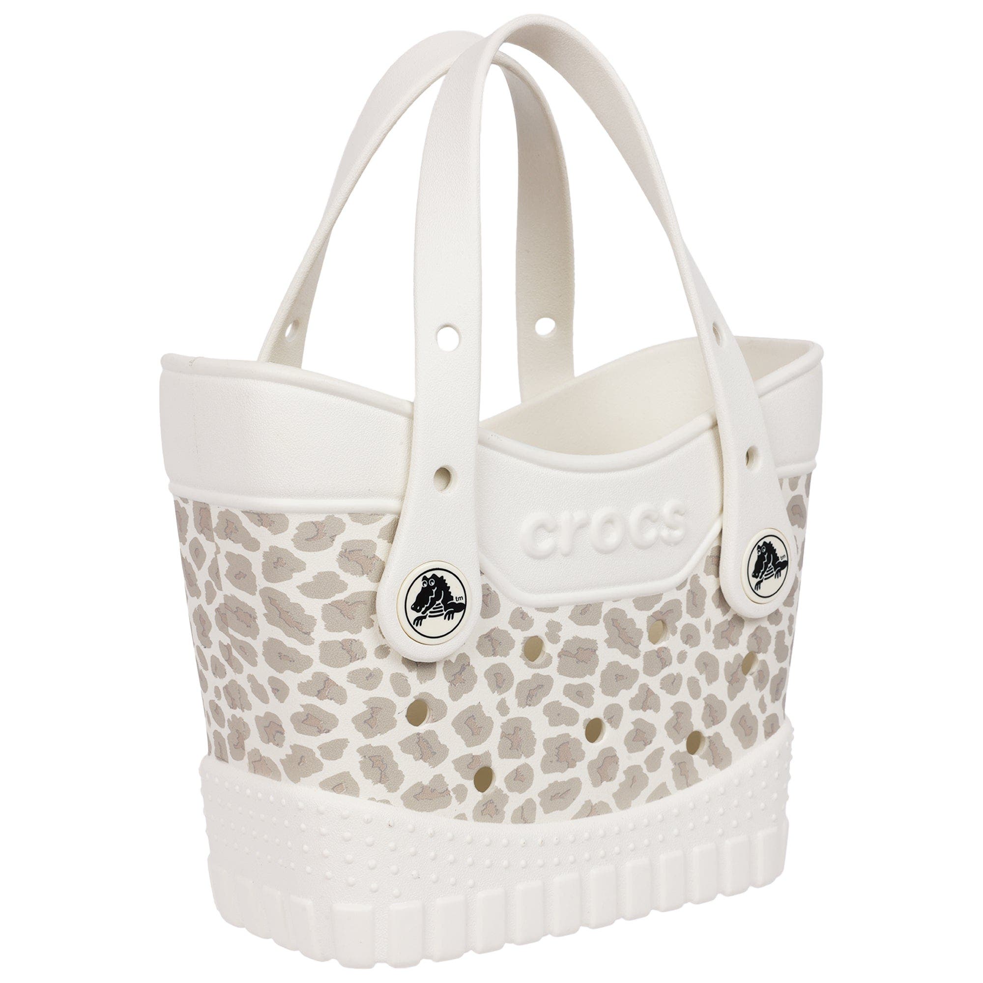 CROCS Micro Classic Cheetah Tote, Alternate, color, Ivory