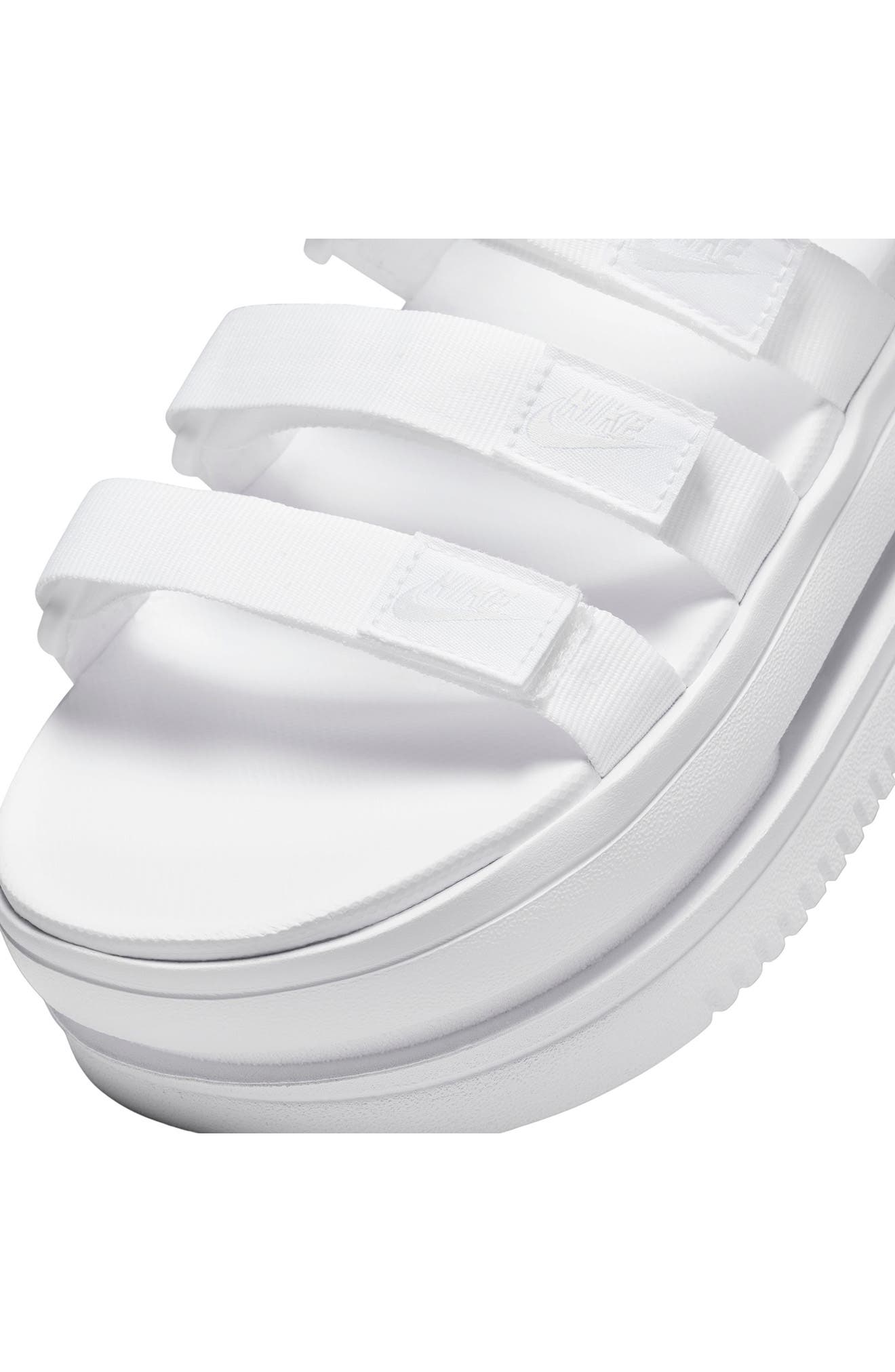Icon Classic Platform Sandal, Alternate, color, WHITE/ PURE PLATINUM/ WHITE