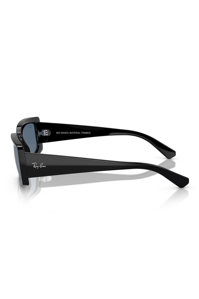 Kiliane 54mm Pillow Sunglasses, Alternate, color, BLACK BLUE