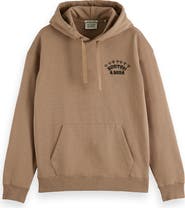 Scotch & Soda Relaxed Fit Logo Cotton Fleece Hoodie