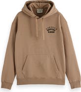 Scotch & Soda Relaxed Fit Logo Cotton Fleece Hoodie