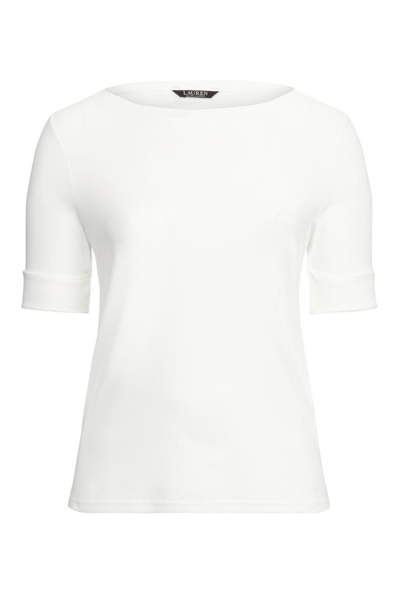 Boat Neck Top, Alternate, color, WHITE