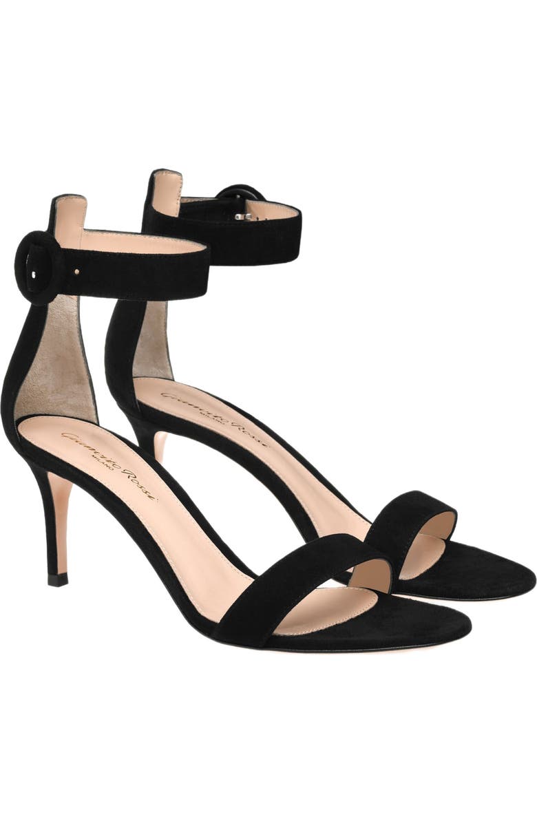 Gianvito Rossi Portofino 70 Sandals, Alternate, color, Black