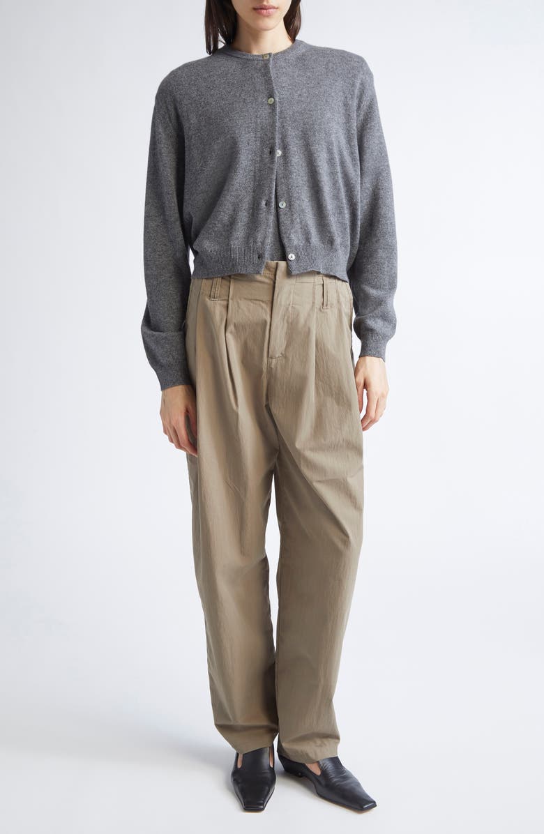 NACKIYÈ Seashell Cashmere Cardigan, Alternate, color, Gris