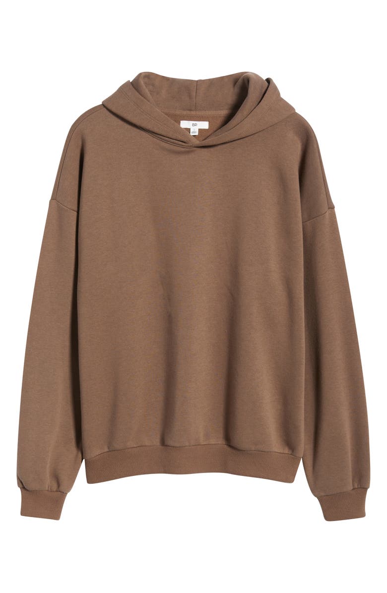 BP. Relaxed Fleece Hoodie, Alternate, color, Brown Quartz