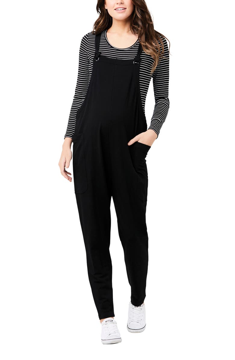Ripe Maternity Perrie Playsuit, Main, color, Black