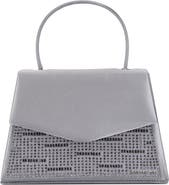 LADY COUTURE Linda Crystal Satin Clutch