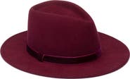 Eugenia Kim Velvet Trim Wool Fedora Hat